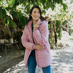 Maddie Puffer Jacket - Dusty Pink