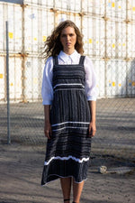 Zig Zag Dress - Black Stripe