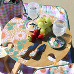 Picnic Retro Floral Cheese Knife Set