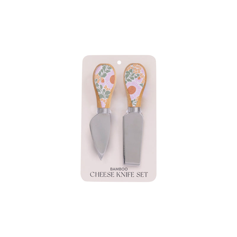 Picnic Retro Floral Cheese Knife Set