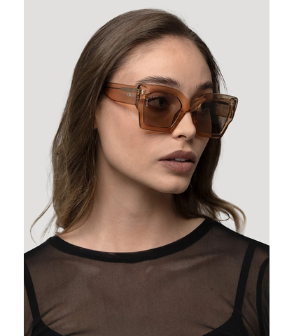 Pipa Sunglasses - Trans Gold/Brown.