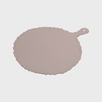 Melamine Pearl Platter Round Handle - French Pink