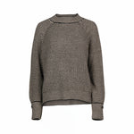 Mia Sweater - Black/Oatmeal