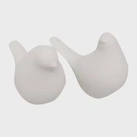 Porcelain Birds | 2 Large - White