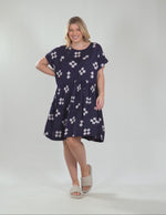 Positano Dress - Navy Print