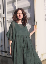 Reina Dress - Dark Green