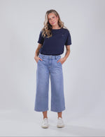 Sidney Cropped Wide Leg Jean - Light Blue Wash