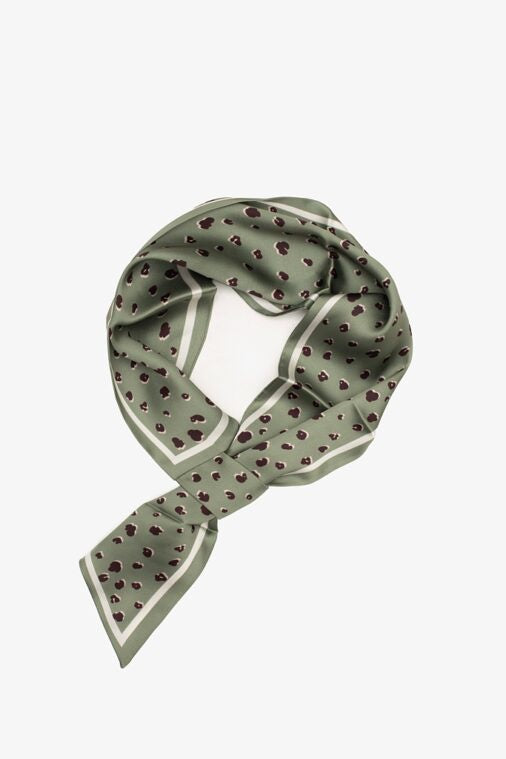 Pull Through Neck Tie - Olive Pebble