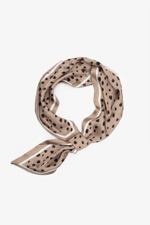 Pull Through Neck Tie - Taupe Pebble
