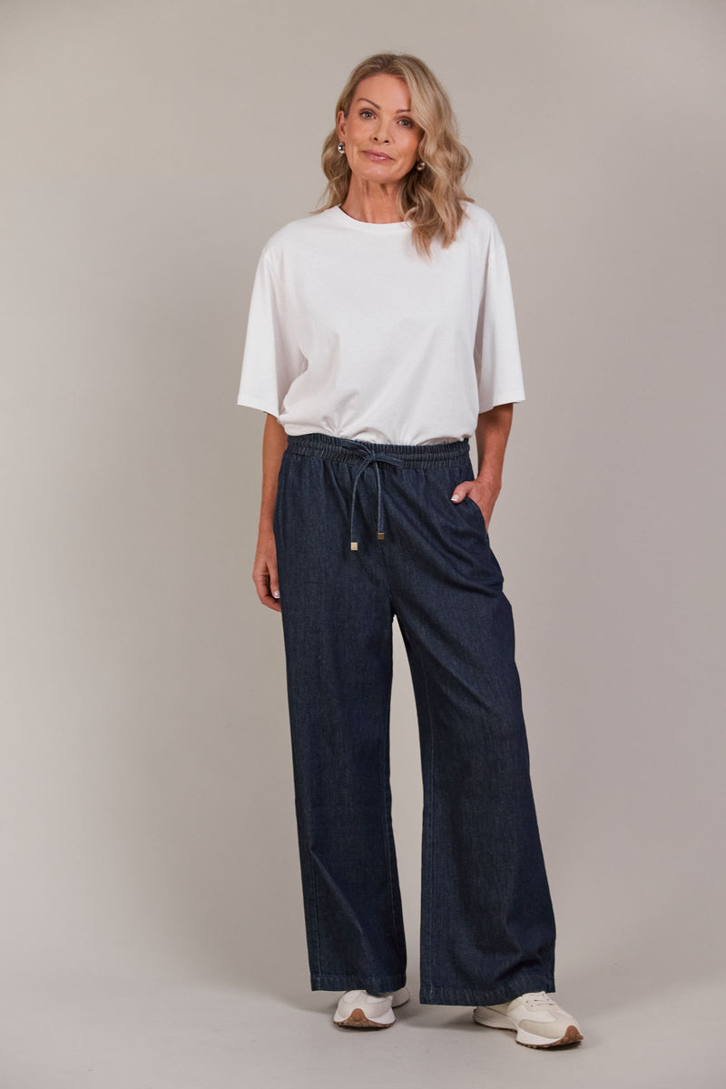 Pepi Wide Denim Pant - Oxford