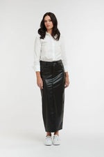 Diva Leather Skirt - Black