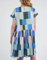 Odyssey Dress - Blue/Green Print