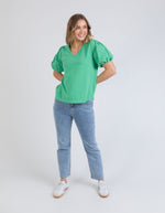 Joy S/S Tee - Green Briar