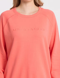 Classic Sweat - Coral Embroidered Logo