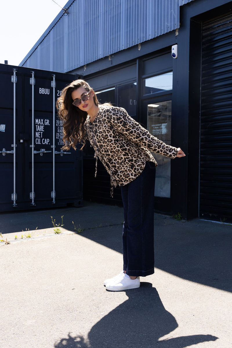 Tied Up Jacket - Animal Print