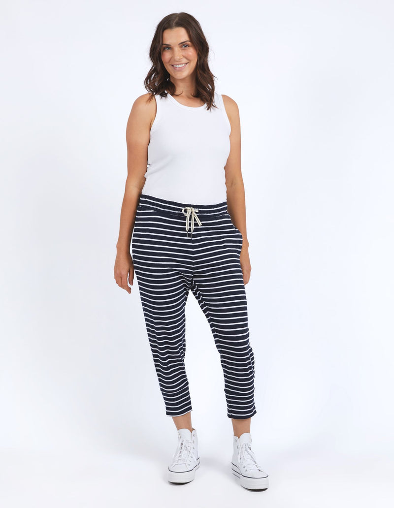 Brunch Pant - Stripe - Navy & White Stripe