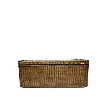Rattan Bed End - Brown