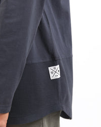 Rib L/S Tee - Navy