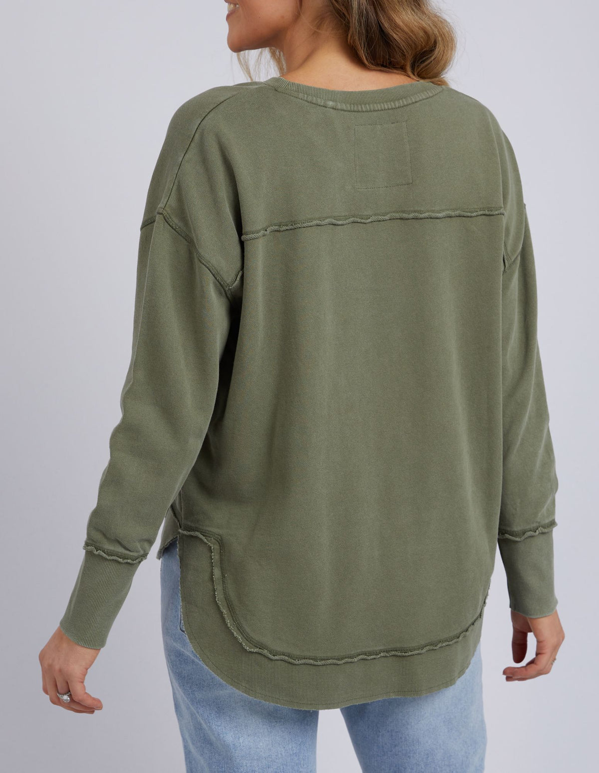 Washed Simplified Crew - Khaki