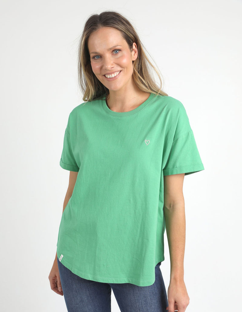 Halli S/S Tee - Green Briar