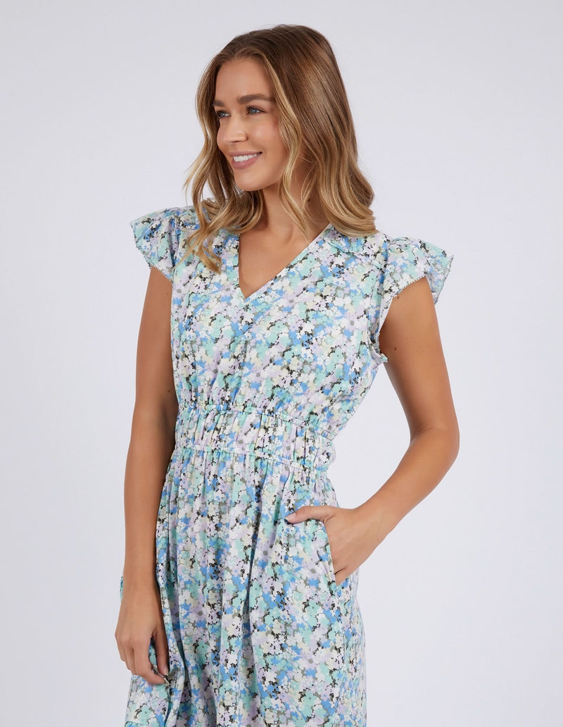 Rosette Floral Dress - Rosette Print