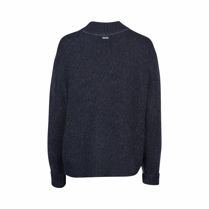 Two Tone Sweater - Sky Blue/Ink