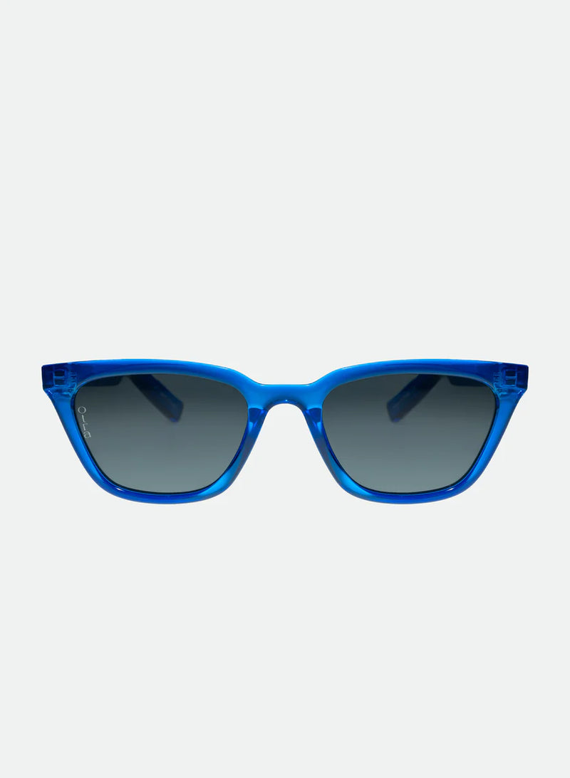 Seva Sunglasses - Blue/Smoke