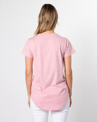 T-Shirt - Blush Red Chevron