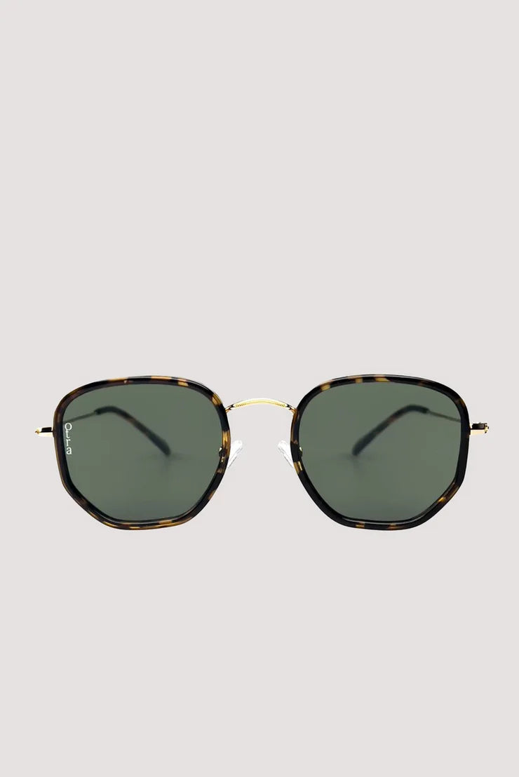 Tate Sunglasses - Tort/Green