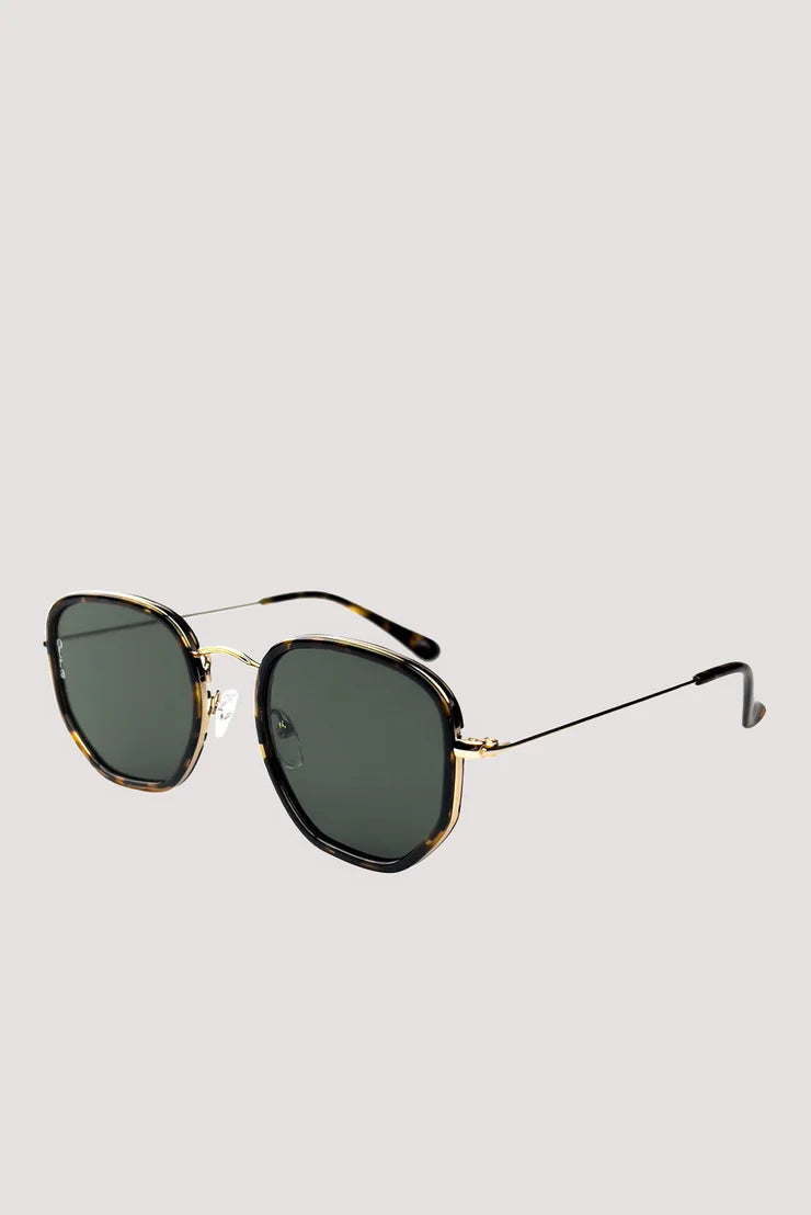 Tate Sunglasses - Tort/Green