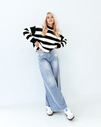 Wide Leg Jean - Mid Wash