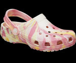 Classic Glow Marbled Clog Kids - Daylily/Multi