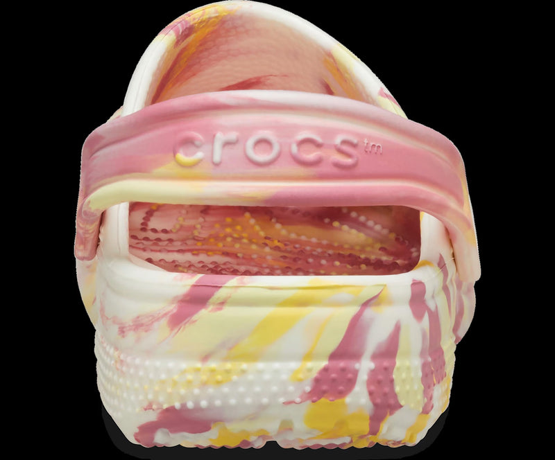 Classic Glow Marbled Clog Kids - Daylily/Multi