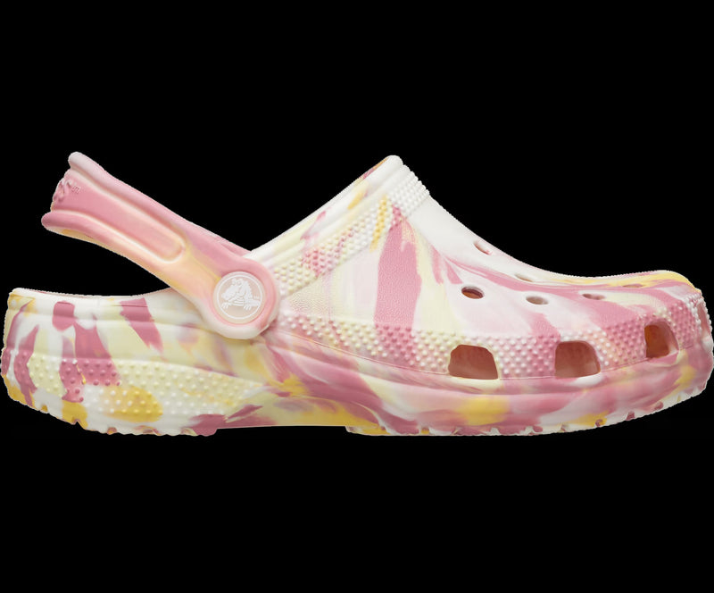 Classic Glow Marbled Clog Kids - Daylily/Multi