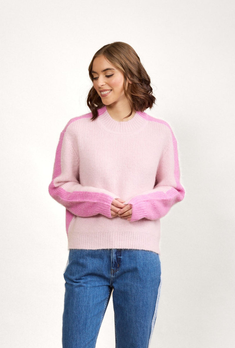 Two Tone Sweater - Candyfloss