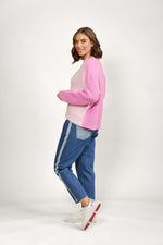 Two Tone Sweater - Candyfloss