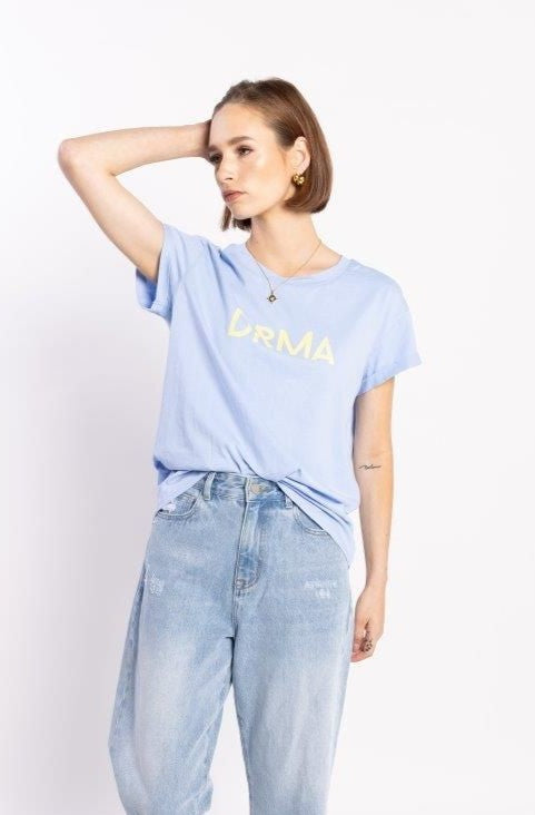 Drma Zoe Tee - Blue/Yellow