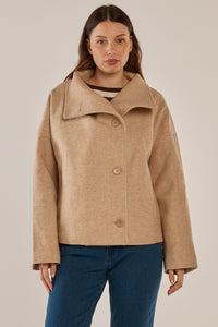 Prue Pea Coat - Cream