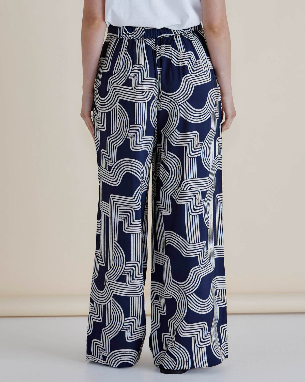 Zander Pant - Navy Geo