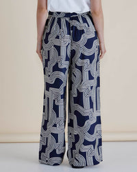 Zander Pant - Navy Geo