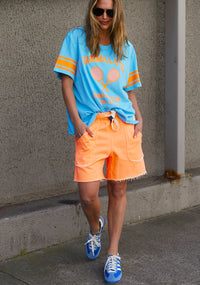 Tennis Tee - Aqua
