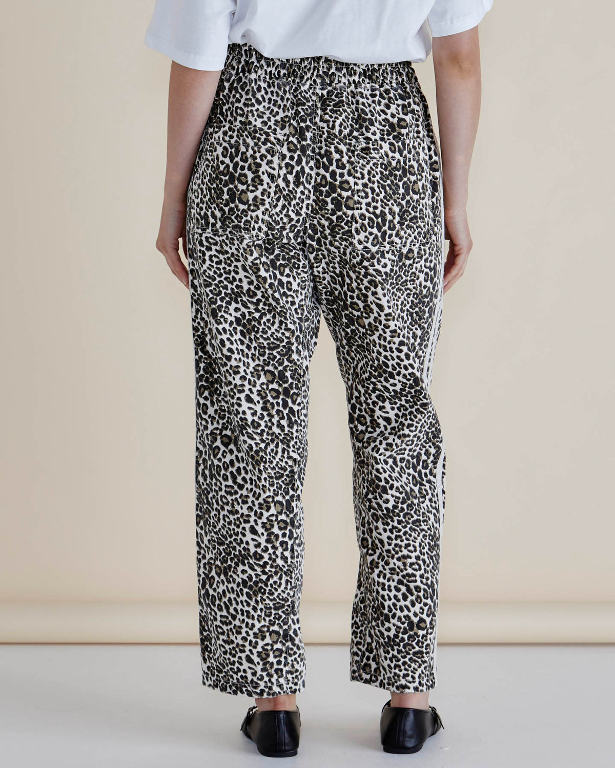 Quinn Cotton Jogger - Leopard Print