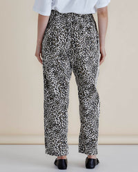 Quinn Cotton Jogger - Leopard Print