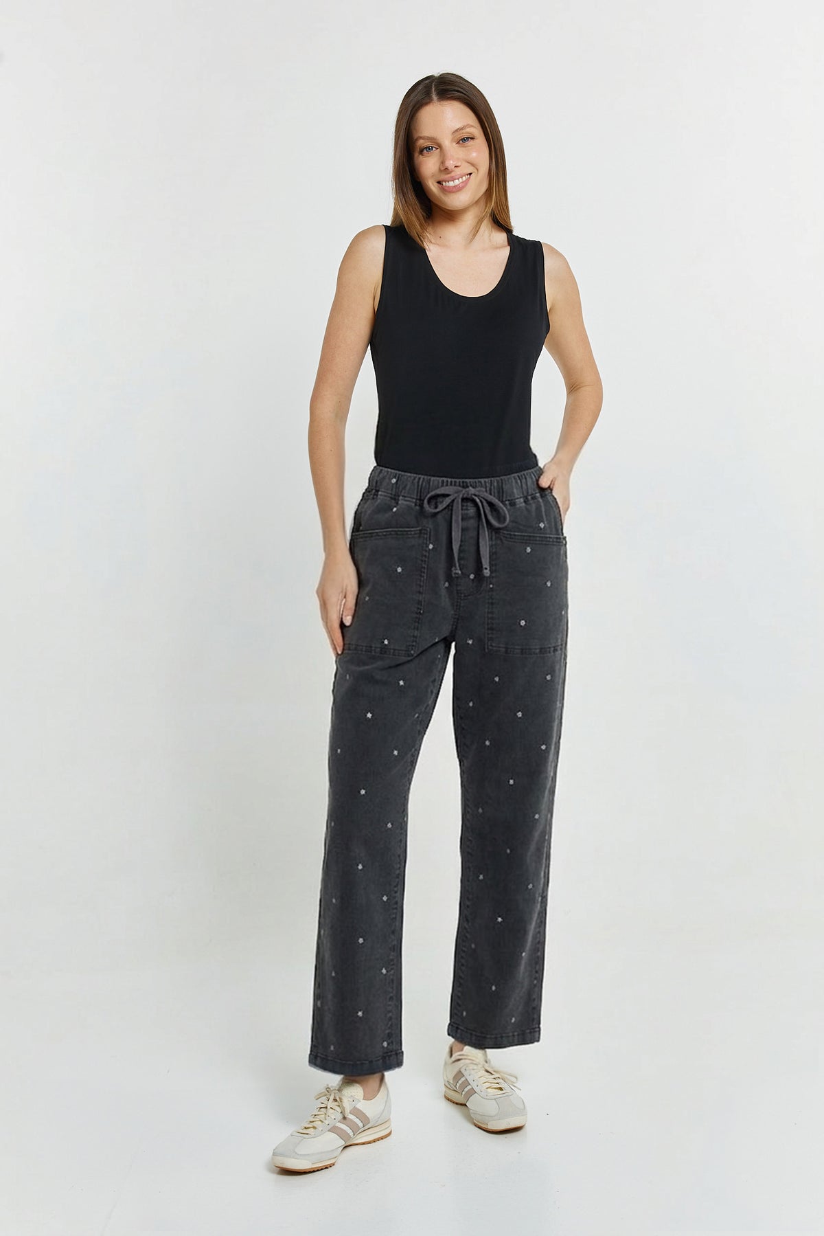 Quinn Stretch Jogger - Star Print