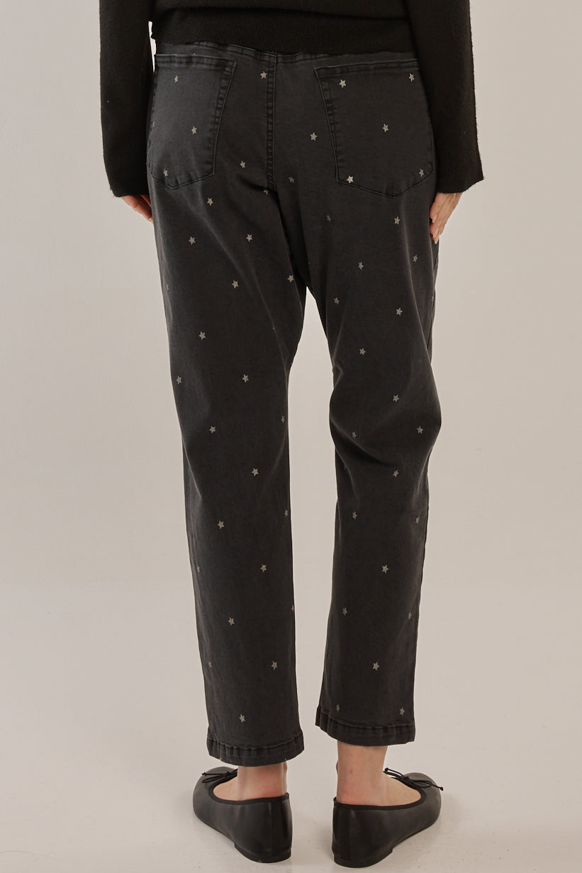 Quinn Stretch Jogger - Star Print