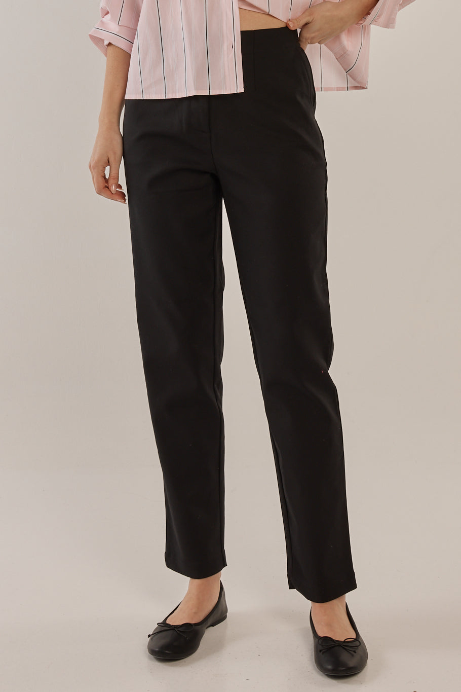 Paloma Straight Leg Pant - Black