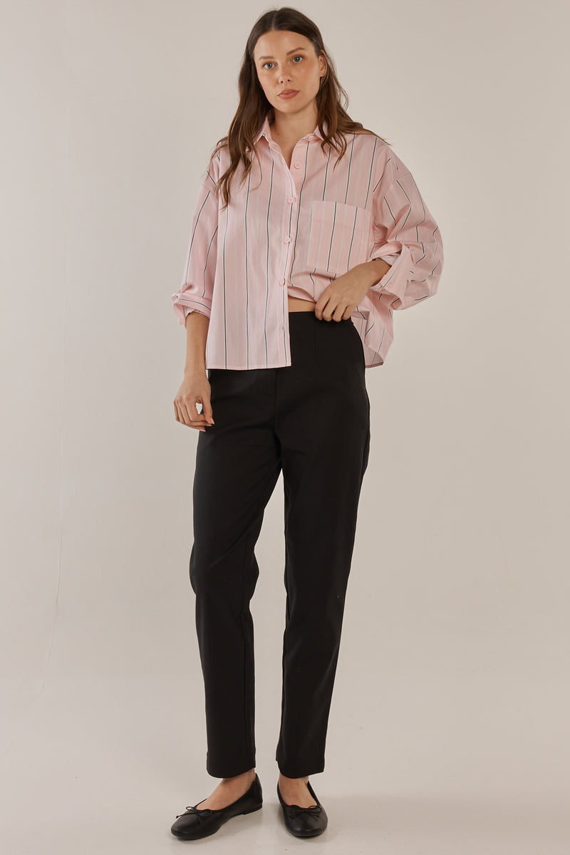 Paloma Straight Leg Pant - Black