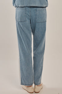 Callie Denim Jogger - Medium Denim Blue