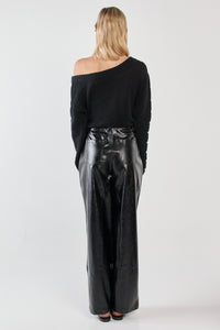 Kiara Asymmetric Knit - Black