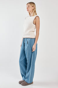 Tonia Knit Vest - Cream/Mushroom
